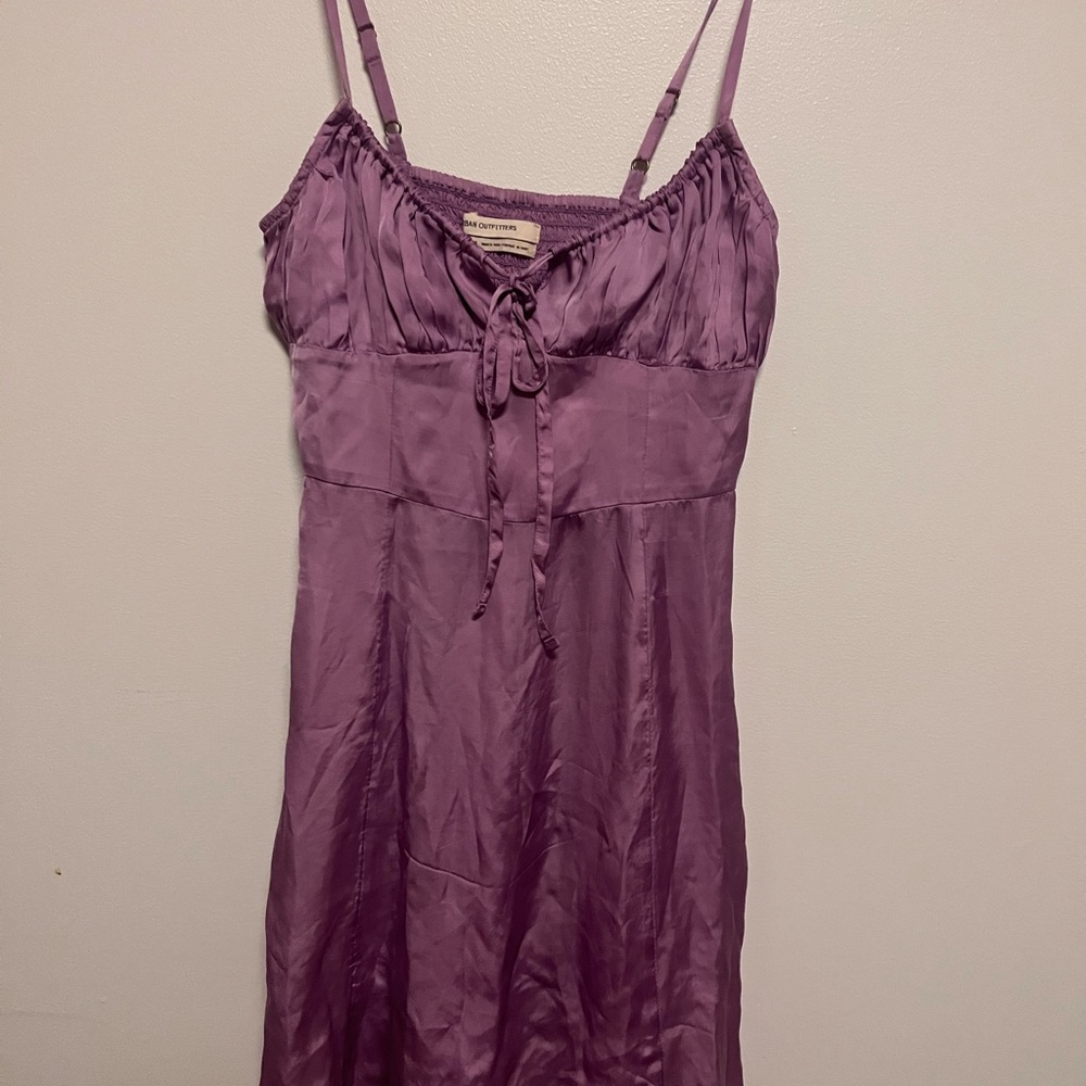 Lilac Silk slip dress